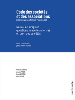 cover image of Code des sociétés et des associations